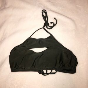 Olive green swimsuit top (worn once)